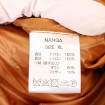 NANGA ナンガ M11D0gH3 インナーダウンカーディガン オレンジ XL ジャケット ナイロン メンズ 中古_画像8