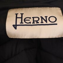 HERNO ヘルノ PC0050D-19288-9300 ブラック ノーカラーダウンジャケット ブラック 40 ジャケット ナイロン レディース 中古_画像7