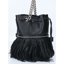 美品 J＆M Davidson ジェイアンドエムデヴィッドソン FRINGE CARNIVAL MINI フリンジ カーニバル ミニ ショルダーバッグ ブラック_画像4