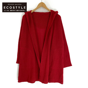  beautiful goods / JURGEN LEHL Jurgen Lehl J0191UJ042 wool xmo hair f- Dillon g cardigan M red lady's 