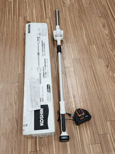 R60112　KOSHIN 工進　充電式伸縮軽量ポールヘッジトリマ　18V　300mm　SPH-1820　軽量　刈り込み　剪定　箱・説明書付き