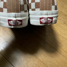 VANS(バンズ) アナハイム オーセンティック チェッカーボード ブラウン　茶色　27.5cm US9.5 モノグラム　チェック柄_画像5