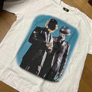 ダフトパンク　Tシャツ　daft punk 古着　フォトT バンド　バンT 古着　テクノ　XL 7分袖