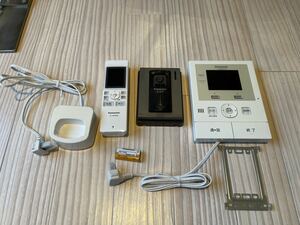 【ジャンク品】Panasonic テレビドアホン VL-MWD210インターホン モニター親機 カメラ玄関子機 ワイヤレスモニター子機