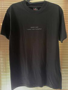 Appleロゴ入り WWDC2005 Tシャツ Hanes Sサイズ 黒 ビンテージ(未使用)