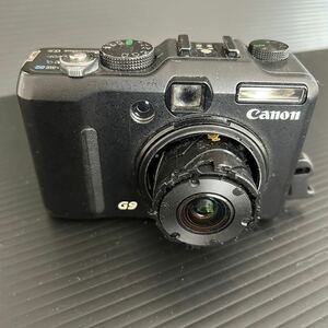 デジタルカメラ Canon キャノン Power Shot G9 バッテリーなしレンズカバー無し 液晶割れアリ（動作未確認 中古品）