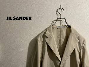 ◯ イタリア製 JIL SANDER ブロード アンコン ジャケット / ジルサンダー テーラード シャツ イージー ベージュ 34 Ladies #Sirchive