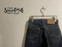 ◯ SUGER CANE 1945B リジッド デニム / シュガーケーン Lee 101 リー 青耳 センター赤タグ 左綾 濃紺 生デニム W26 Ｌ30 Mens #Sirchive_画像1