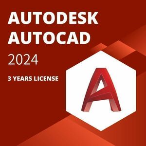 【3台利用可】 Autodesk Autocad 2021～2024 Win64bit/Mac 3年版 +Architecture、Electrical、Mechanical他