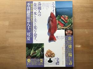 『季刊 銀花 第82号 沖縄人の食卓 水と土と光を食す／ファイバー・ワーク』尚弘子／レヒネル・エデン 建築 他 文化出版局 1990年刊 08836