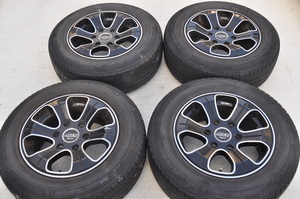 ハイエース MTS 16インチ MJ-01S BLACK 7J+38 6穴 PCD139.7 215/65R16 200系ハイエース 中古アルミホイール 4本セット