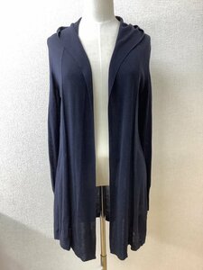  Michel Klein black is hutch cardigan with a hood ... feeling equipped size 38