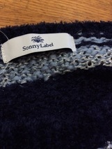 Sonny Label アーバンリサーチ ブルー系切り替えボーダー セーター サイズフリー_画像4