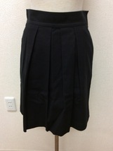 フラジール 濃紺、ほぼ黒のスカート プリーツ サイズ36_画像1