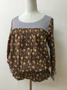  muchacha tea . yellow . orange. flower pe plum blouse 