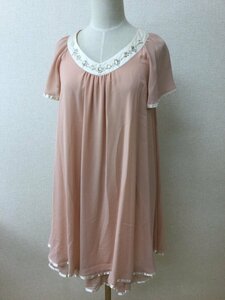  Feroux pink chiffon. soft dress size 2