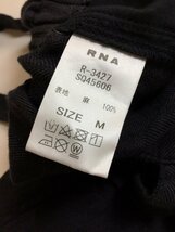 RNA サスペンダー付きワイドパンツ 麻 グレーヘリンボーン サイズM_画像5