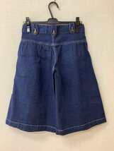 アーバンナウ タグ付き未使用 ブルーデニム ガウチョパンツ サイズウエスト64-70 ヒップ87-95_画像2