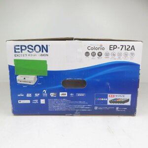 【新品未使用】 EPSON エプソン インクジェットプリンター EP -712A ホワイトカラー 2020年製 / 140 (SGF013275)