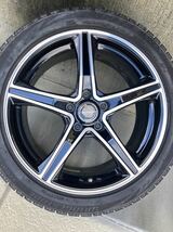 BRIDGESTONE BALMINUM 18x7.5J 114.3 5H ET53 スタッドレスタイヤ VRX 225/45R18 ステップワゴン ノア ボクシー オデ エスティマ_画像2