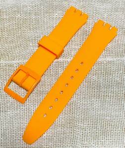 [ новый товар *17mm]SWATCH Swatch для силикон ремень частота orange 