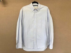 COVERT コヴェルト THOMAS MASON relax shirts ストライプ長袖シャツ ブルー ホワイト イタリア製