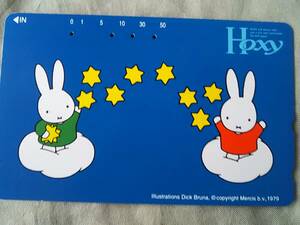 Подержанная телефонная карта Miffy Hokashi Hoxy &lt;110-016&gt; 50 градусов