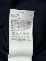 POLO RALPH LAUREN ポロラルフローレン 半袖 ポロシャツ レザー 牛革 ネイビー サイズM レディース 24013102s2_画像5