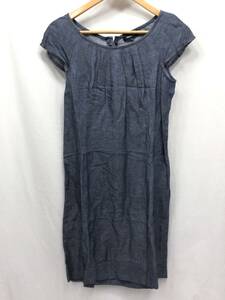 FRAGILE Fragile short sleeves One-piece knees height blue size 36 lady's 24013102