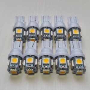 30系 アルファード ヴェルファイア 電球色 ウォームホワイト 暖色 T10 LED ルームランプ 10個セット トヨタ /d5