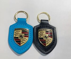 PORSCHE Porsche k rest брелок для ключа бледно-голубой . чёрный 2 позиций комплект 