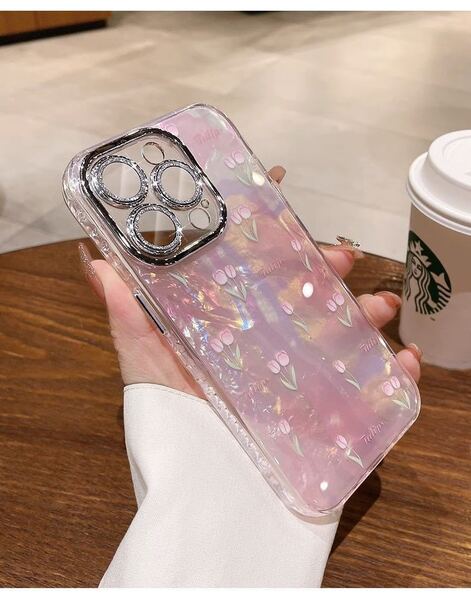 iPhone14proケース スマホカバー アイホン キラキラ おしゃれ 可愛いピンク