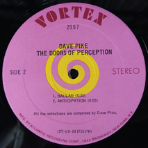 ★ 米VORTEXオリジ！DAVE PIKE/ THE DOORS OF PERCEPTION_画像4