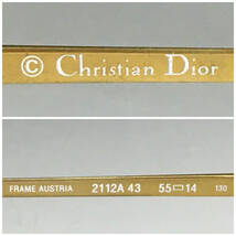 ut16/31 ディオール ビンテージ コンビフレーム サングラス Christian Dior 2112A 43 アンダーリム フレーム メガネ 眼鏡○●_画像7