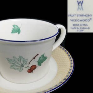 ut16/45 美品 ウェッジウッド フルーツ シンフォニー カップ&ソーサー 洋食器 WEDGWOOD fruits symphony コーヒー/ティーカップ 果物〇