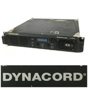 ut16/81 DYNACORD ダイナコード パワーアンプ H2500 本体のみ 音響機器 PA アンプ ※通電未確認 ジャンク②