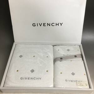 ut17/76　未使用 GIVENCHY ジバンシー バスタオル フェイスタオル ゲストタオル 3枚 セット 綿100％ ブランド タオル ギフト〇