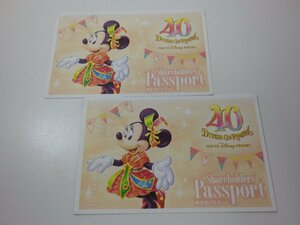 大黒屋【Cポストで急送】東京ディズニーランド共通1デーパスポート 2枚セット×出品５セット 株主パスポート（期限2025年1月31日）