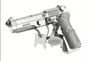 ★★★Beretta 92組立キット メタル製　精巧 ★★★