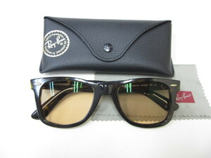 1D243SZ◎Ray-Ban レイバン WAYFARER RB2140-F 902/51 サングラス ウェイファーラー 度入り メガネフレーム◎中古