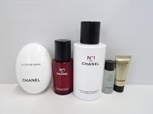 1M388SZ◎CHANEL セラム N°1 ドゥ シャネル 他 美容液/化粧水/ハンドクリームなど 5点セット◎中古