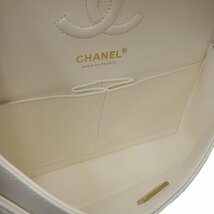 CHANEL シャネル マトラッセ23 A01113 ショルダーバッグ キャビアスキン ホワイト/450191【中古】_画像6