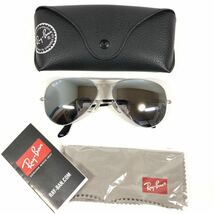 【レイバン】基準内 Ray-Ban サングラス AVIATOR LARGE METAL アビエーター RB 3025 ミラーレンズ メンズ 伊製 クロス ケース付 送料520円_画像1