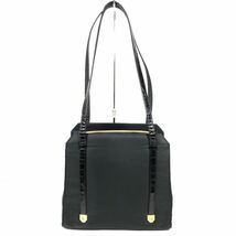 【ヴェルサーチェ】基準内 GIANNI VERSACE トートバッグ メデューサ金具 ショルダーバッグ ナイロン×レザー 女性用 レディース イタリア製_画像2