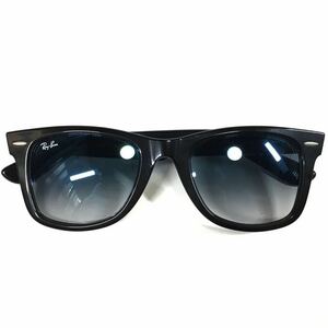 【レイバン】基準内 Ray-Ban サングラス WAYFARER ウェイファーラー RB 2140-F 黒色×ブルー色系 メンズ レディース イタリア製 送料520円