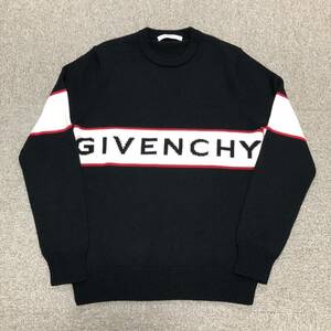 【ジバンシー】基準内 GIVENCHY セーター ロゴモチーフ サイズM ニット トップス ウール100% ジバンシィ 男性用 メンズ BM900G400M