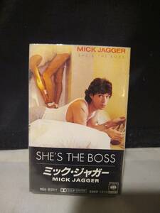 C8807　カセットテープ　MICK JAGGER ミック・ジャガー SHE'S THE BOSS　28KP 1210　日本国内版