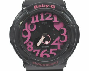 【CASIO】カシオ Baby-G BGA-130-1BJF ブラックカラー Neon Dial Series ネオンダイアルシリーズ 中古品