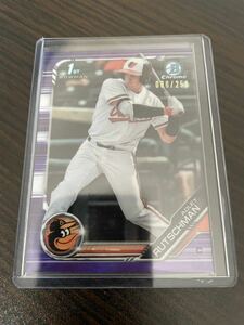 【ア・リーグＳＳ賞！】2019 Bowman Draft Adley Rutschman 1st Chrome Purple Ref #/250