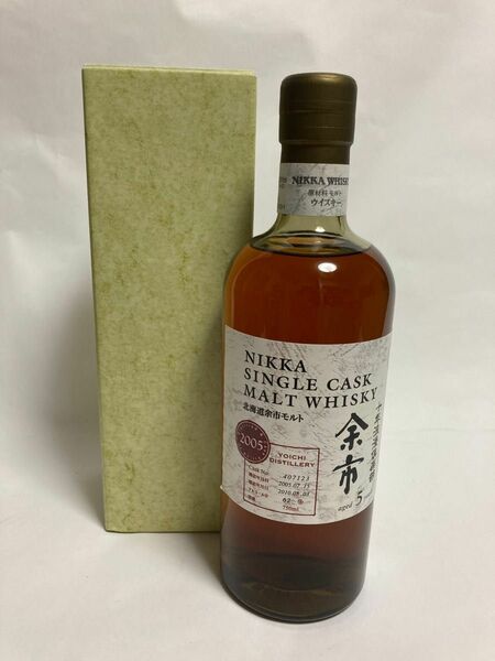 【未開栓】NIKKA ニッカ 余市2005年 シングルカスク ウイスキー 750ml 62%箱付【10年浪漫倶楽部】